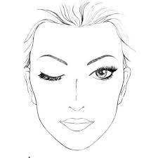 Pin Blank Face Diagram And Botox On Pinterest Found On