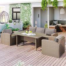 Wicker Outdoor Sofa Couch Set