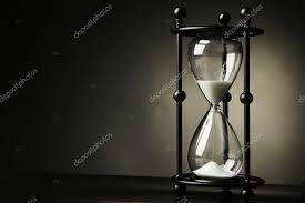 black vintage hourglass stock photo by