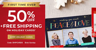 Aug 26, 2021 · 50% off your orders + free shipping. Shutterfly Take 50 Off Holiday Cards Free Shipping First Time Ever Freebies2deals