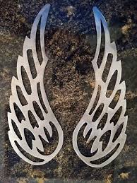 Angel Wings Brushed Stainless Steel