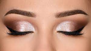 sparkly glam smokey eye makeup tutorial