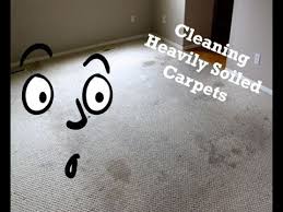 heavily soiled carpet cleaning