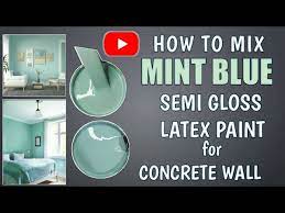 Mix Mint Blue Semi Gloss Latex Paint
