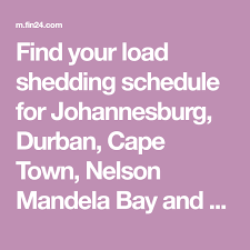 Please also visit the load shedding related information page using the link below Pin On Loadshedding Schedule
