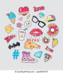 Fun and easy crafts and diy for teens with step by step project tutorials. Collection Of Things For Teens Vector Stickers Set Set Of Stickers Isolated Icons For Teenager Age Food Sweets Batman Canstock