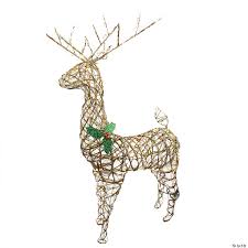 Set up is quick and easy: Northlight 57 Brown And Green Lighted Standing Grapevine Reindeer Christmas Outdoor Decoration Clear Lights Oriental Trading