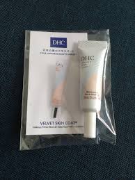 dhc velvet skin coat makeup primer