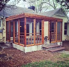 Screened Porch Made From Inexpensive