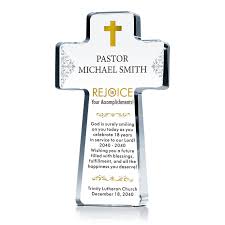 pastor appreciation cross plaques and