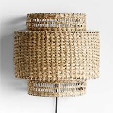 Nossa Natural Woven Plug In Wall Sconce
