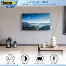 Ultra Slim Flat Tilt Tv Wall Mount