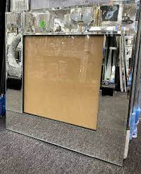 Square Mirror Bevelled Glass Wall