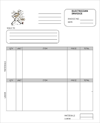 9 Work Invoice Template Free Sample Example Format Download