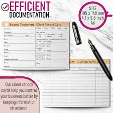beauty client record card consultation