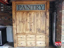 The rustic pantry cabinet is a cabinet in build mode. Plank Pine Rustic Pantry Cupboard Handcrafted By Incite
