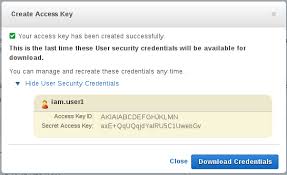 aws nz access secret keys