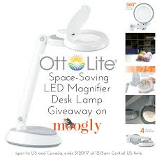 Ottlite Space Saving Led Magnifier Desk