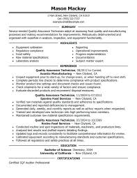 Quality Assurance Manager Sample Templates Quality Assurance