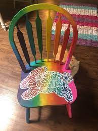 Rainbow Chair I Painted 3 More To Go