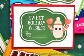 With all the christmas joy, we designed a cool pack of free christmas candy do a dot printables that need dotting. Printable Christmas Candy Grams Sweet Holiday Wishes