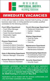 Search for available jobs in kuching. Vacancy In Kuching