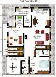 West Facing House 40 60 House Plans