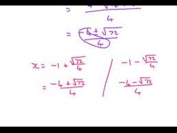 Quadratic Equation Using The Formula