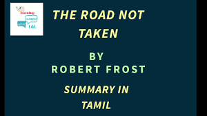 robert frost summary in tamil