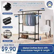 hanging clothes portable clothing rack