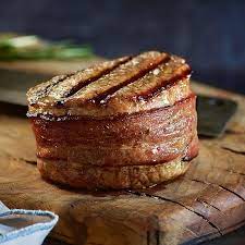 bacon wrapped filet mignon steak