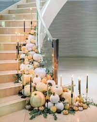 decorate your fall wedding with pumpkins