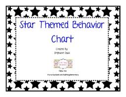 Star Themed Behavior Chart Discipline System