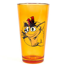 Crash Bandicoot Orange Pint Glass