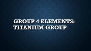 group 4 elements properties