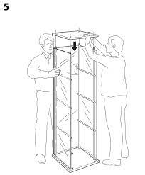 Ikea 17x64 Detolf Glass Door Cabinet