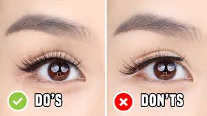 false eyelashes do s don ts