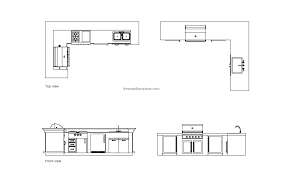 outdoor kitchens free cad floor plans