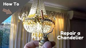 How To Fix a Chandelier - YouTube