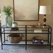 Console Table Decorating Glass Table