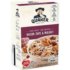 quaker raisin date walnut instant