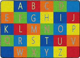 alphabet seating clroom rug