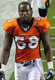 Why social media thinks von miller and fiancee megan denise have ended their relationship even after she had his name tattooed on her chest von probably wanted to get over the disappointing season by spending time with his stripper fiancee megan denise. Von Miller Wikipedia