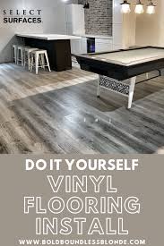 vinyl flooring install do it yourself