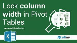 how to stop pivot table from resizing