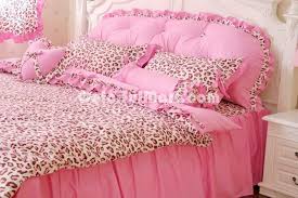 pink cheetah print bedding sets