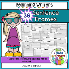 sentence frames for writing stop and