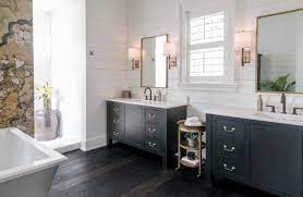 75 dark wood floor bathroom ideas you