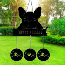 Metal Dog Wind Chime Metal French