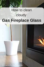 how to clean cloudy gas fireplace glass